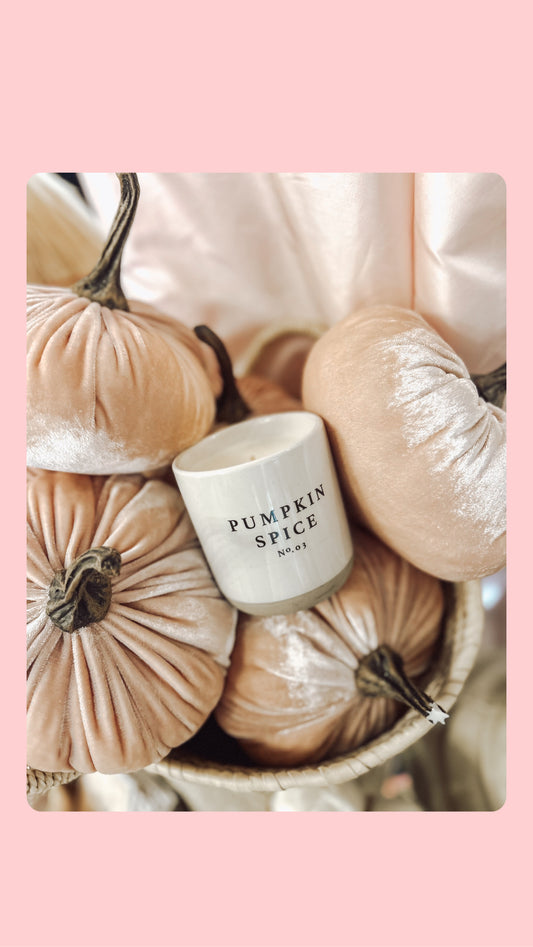 Pumpkin spice candle
