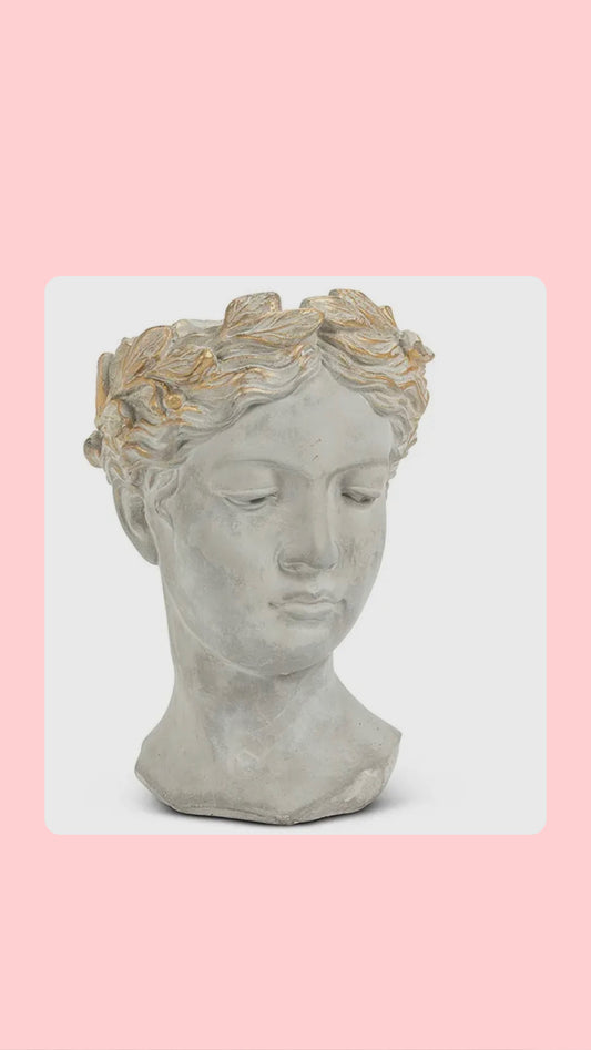 Large Women Head Planter