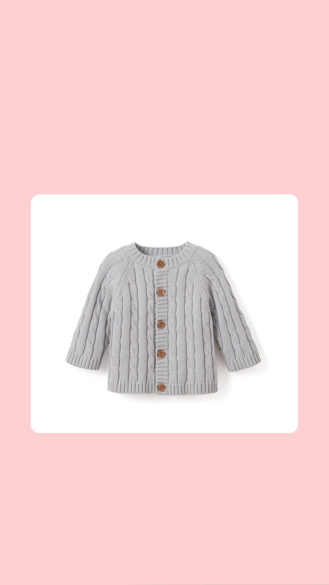 Gray Cable Sweater
