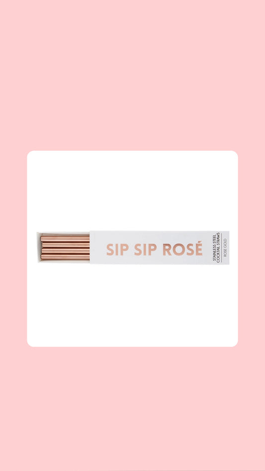 Cocktail Straws - Rose Gold