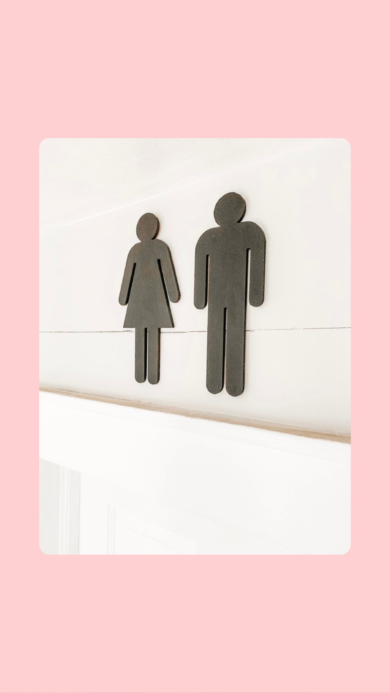 Bathroom Silhouettes pair