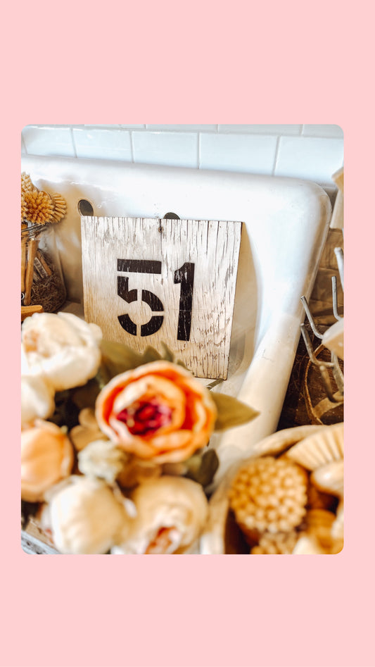 Antique Number Frame