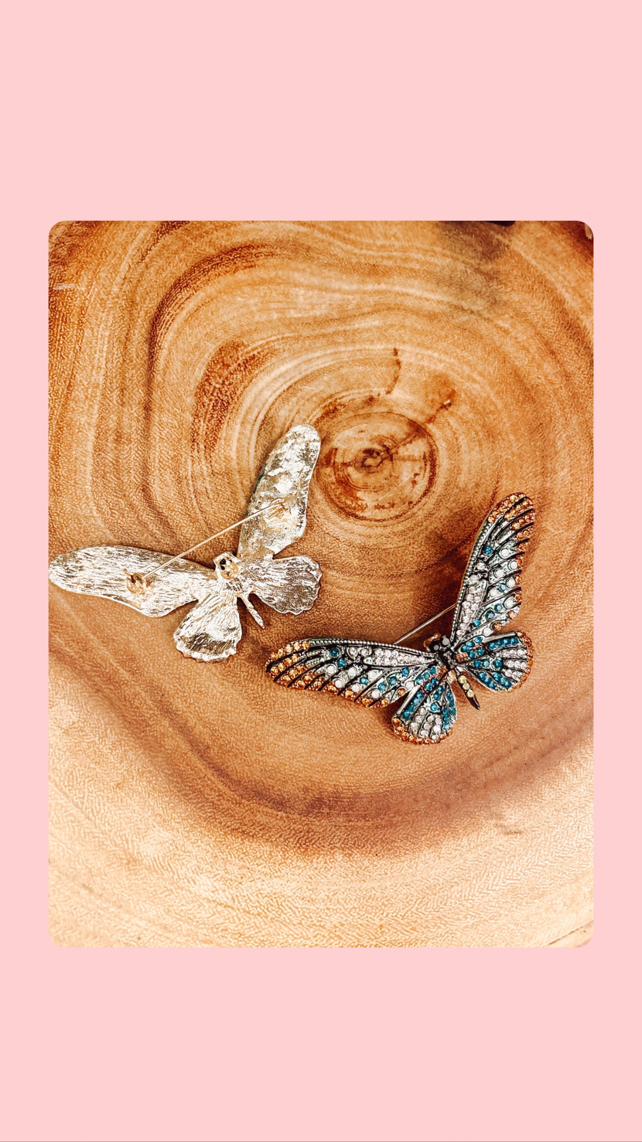 Butterfly Dazzling Accent Brooch