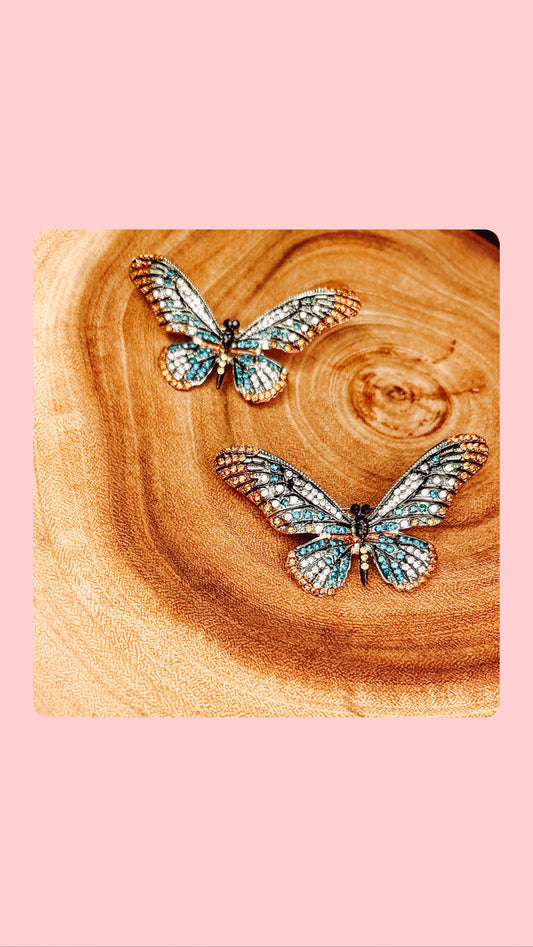 Butterfly Dazzling Accent Brooch